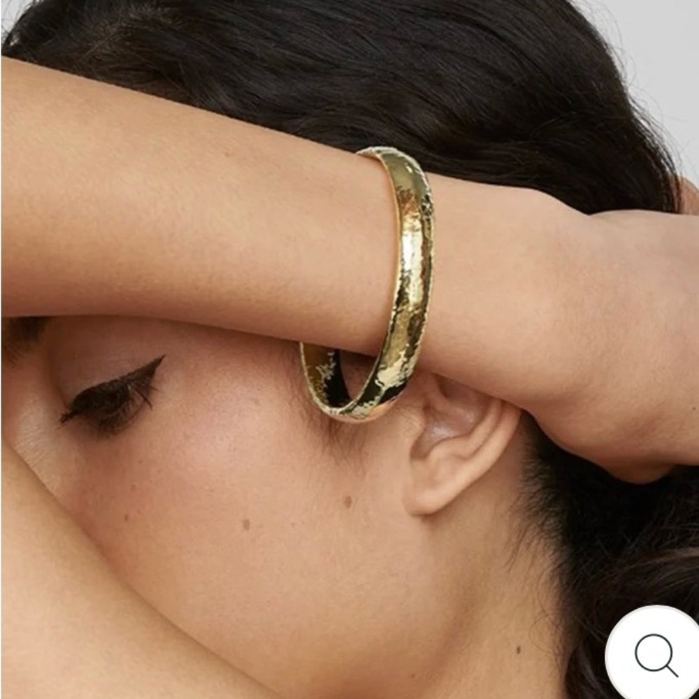 Ippolita Glamazon Gold Hammered Bangle bracelet - Picture 2 of 8